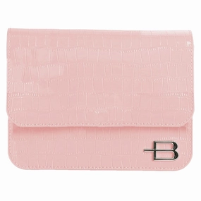 Baldinini Trend Chic Python Print Calfskin Women's Clutch