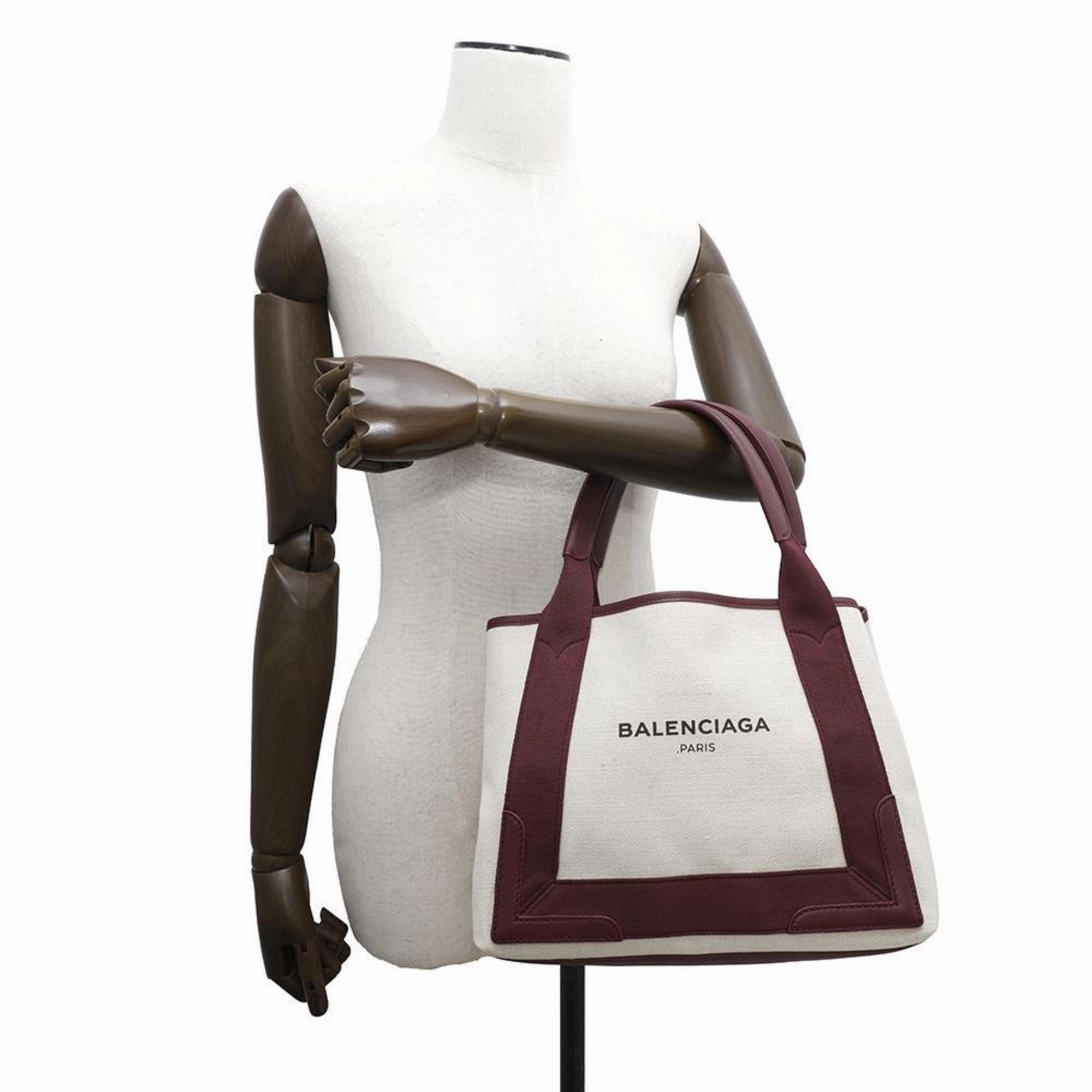 Balenciaga Canvas Leather Tote Bag (Pre-Owned)