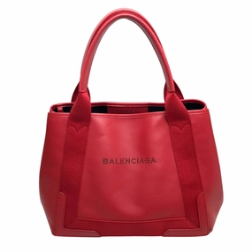 Balenciaga Navy Cabas Leather Tote Bag (Pre-Owned)