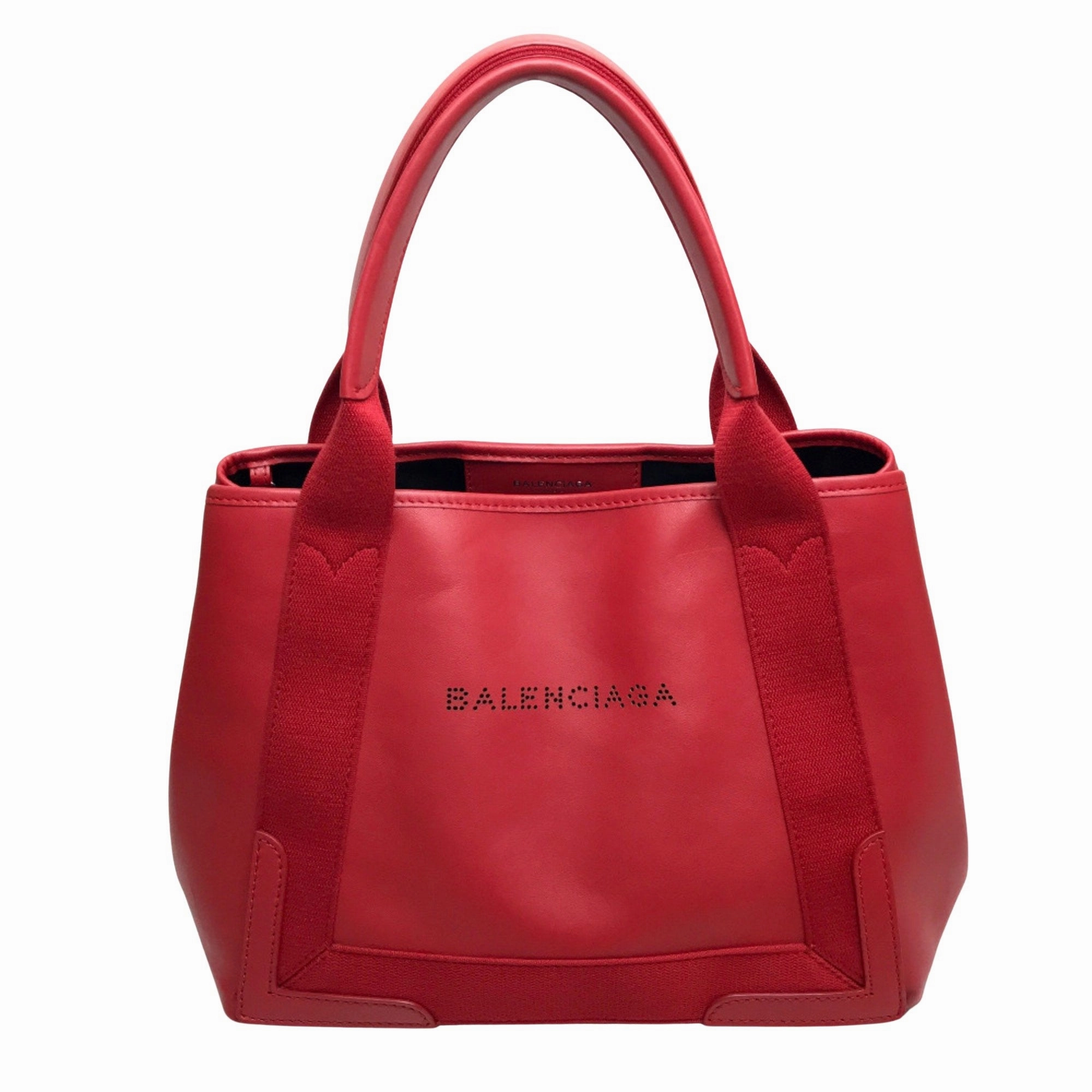 Balenciaga Navy Cabas Leather Tote Bag (Pre-Owned)
