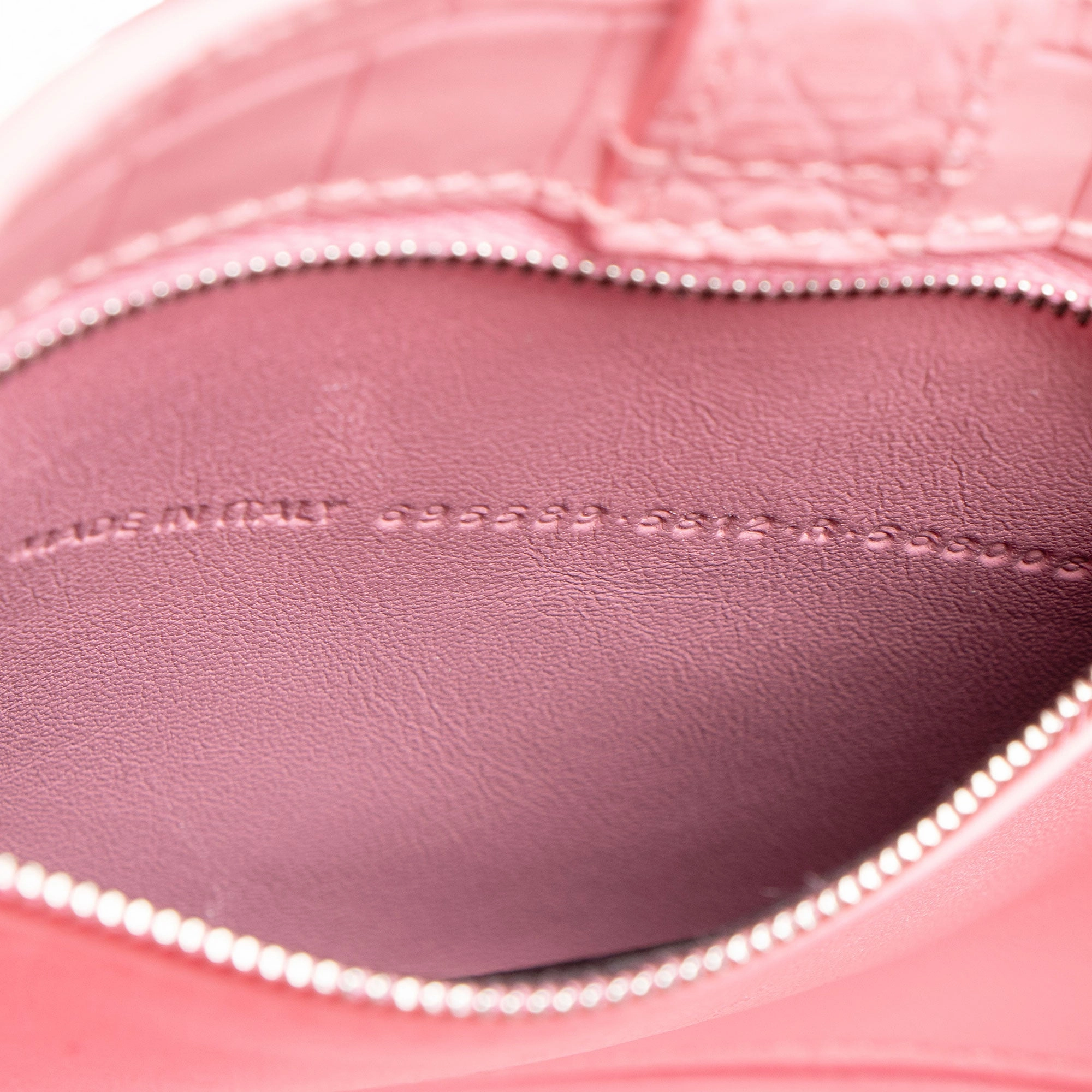 Balenciaga Shiny Croc Embossed Calfskin XX Small Shoulder Bag