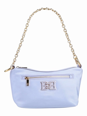 Bally Eyfel 6301342 Women's Lavender Logo-Plaque Crossbody Bag