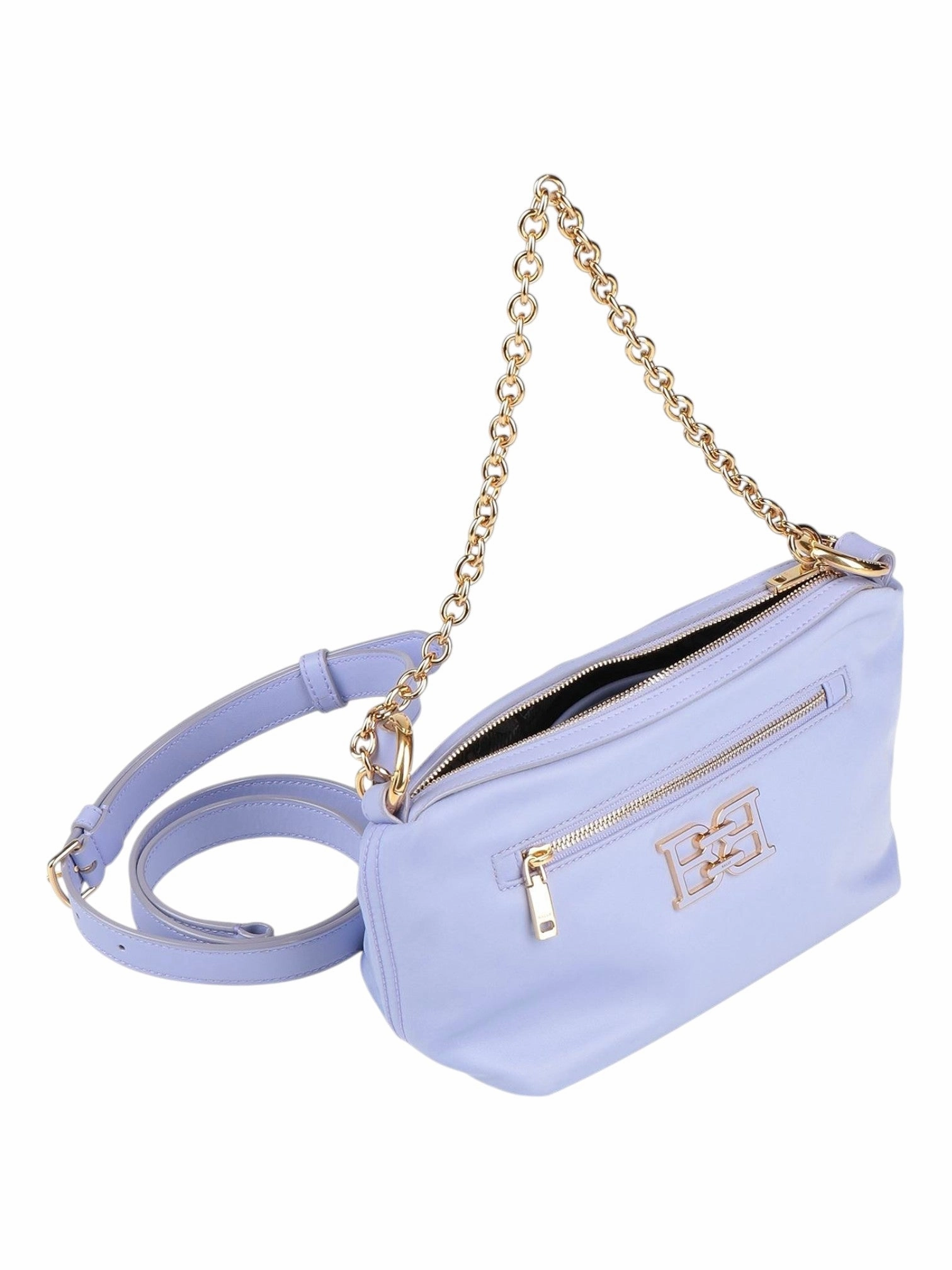 Bally Eyfel 6301342 Women's Lavender Logo-Plaque Crossbody Bag