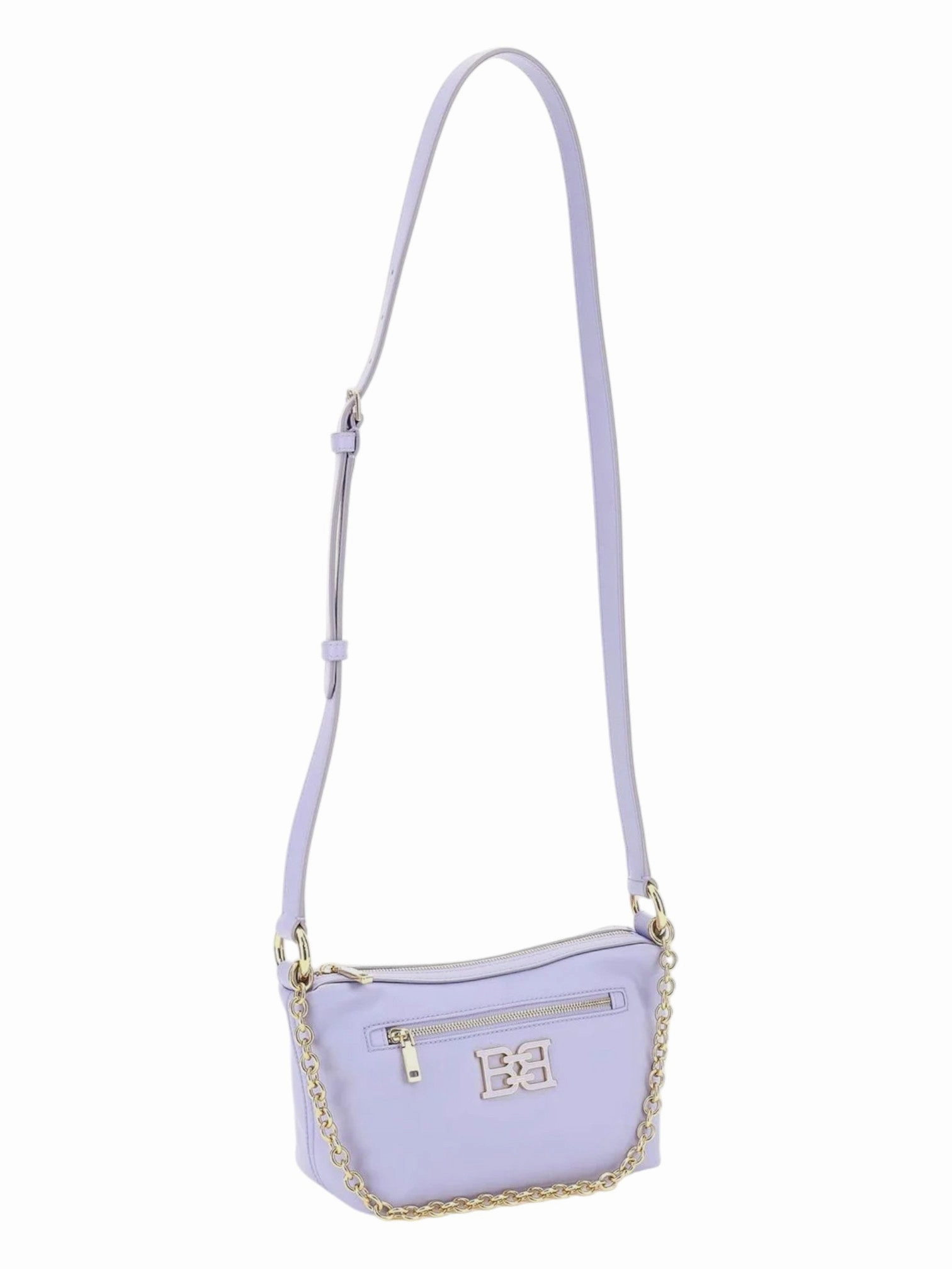 Bally Eyfel 6301342 Women's Lavender Logo-Plaque Crossbody Bag