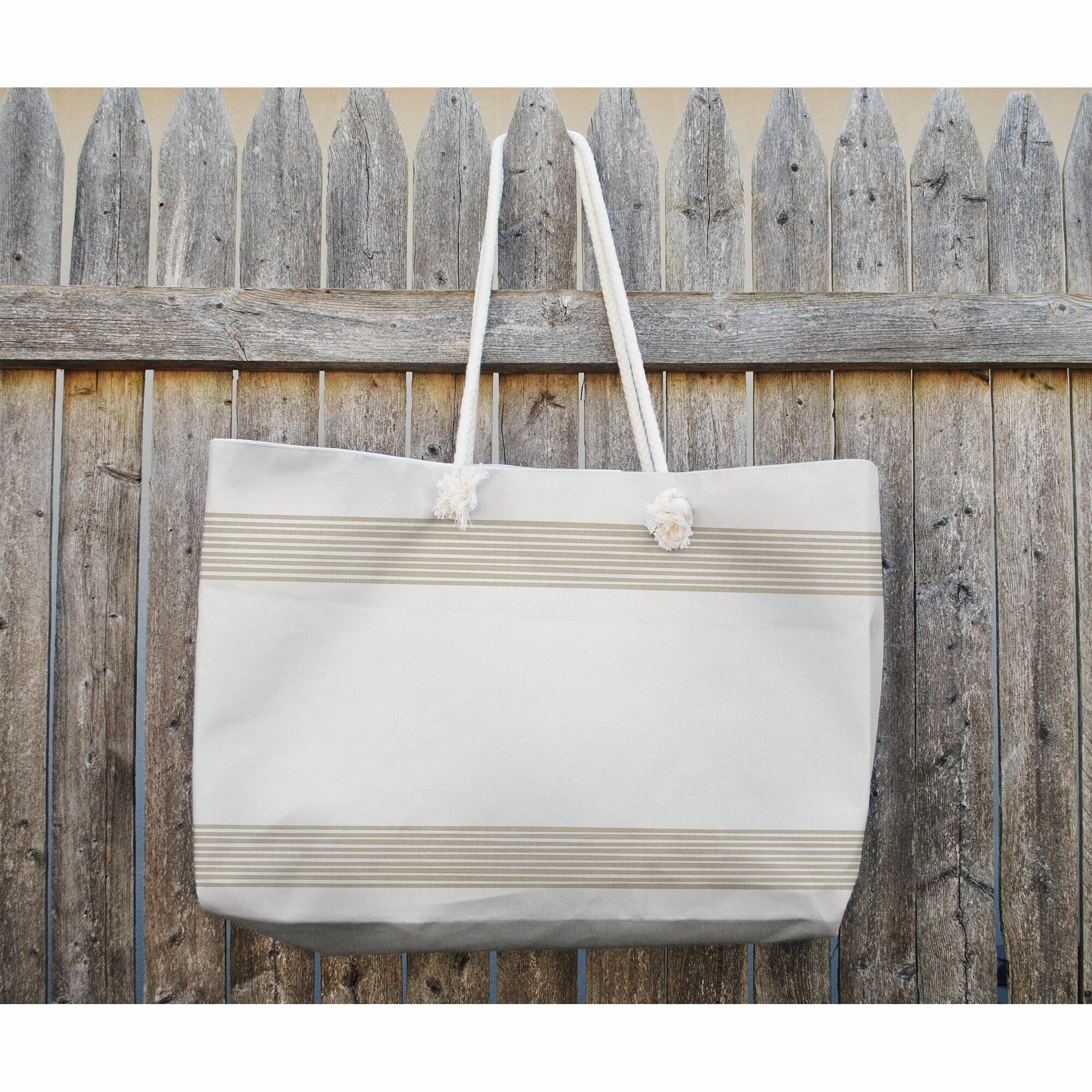 BAND TAN Weekender Tote Bag By Becky Bailey