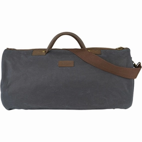 Barbour Mens Wax Holdall Duffel Bag Navy Blue