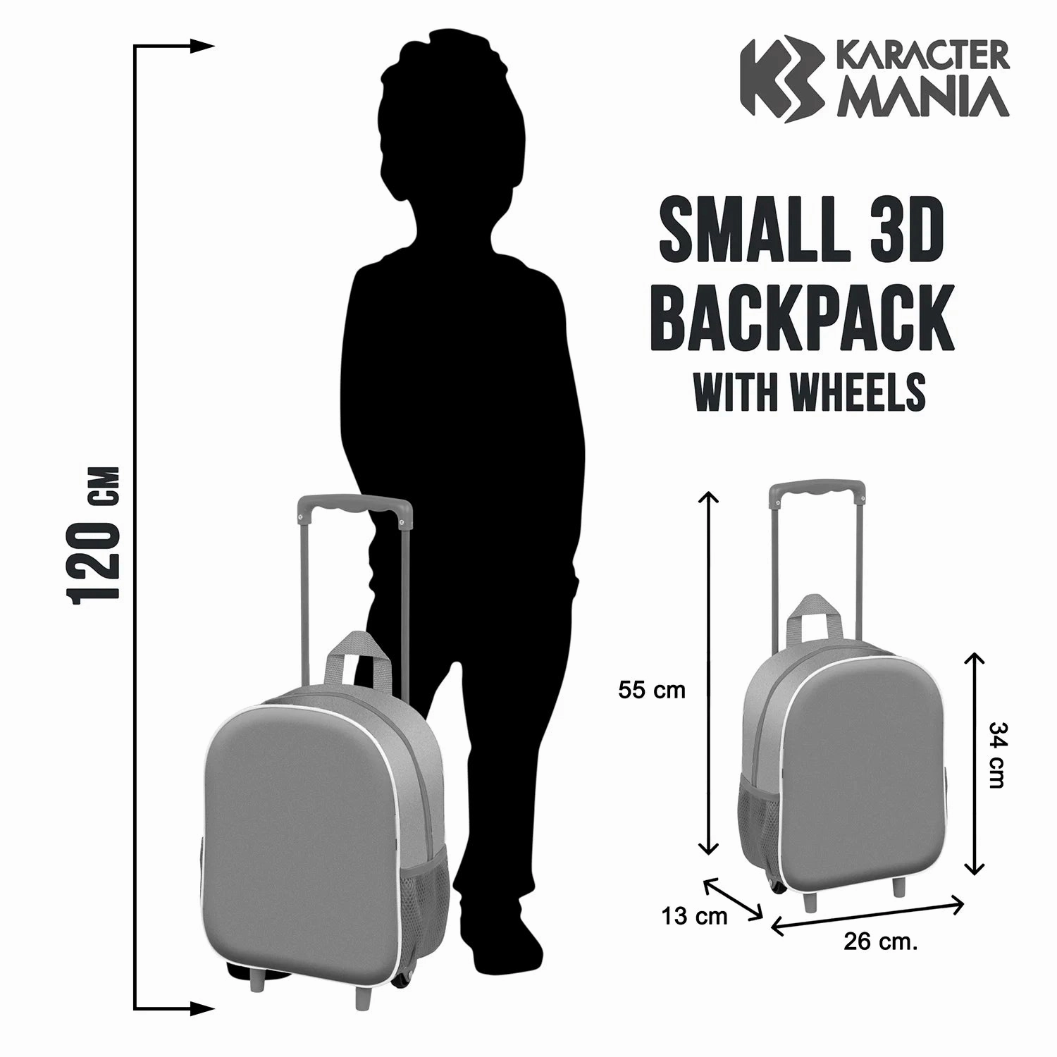 Batman Dark Blue Small 3D Backpack