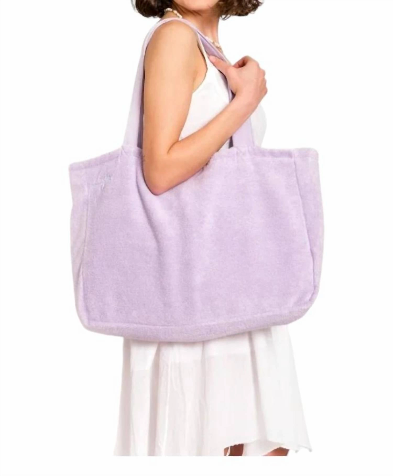Beach And Pool Tote Bag In Lilac