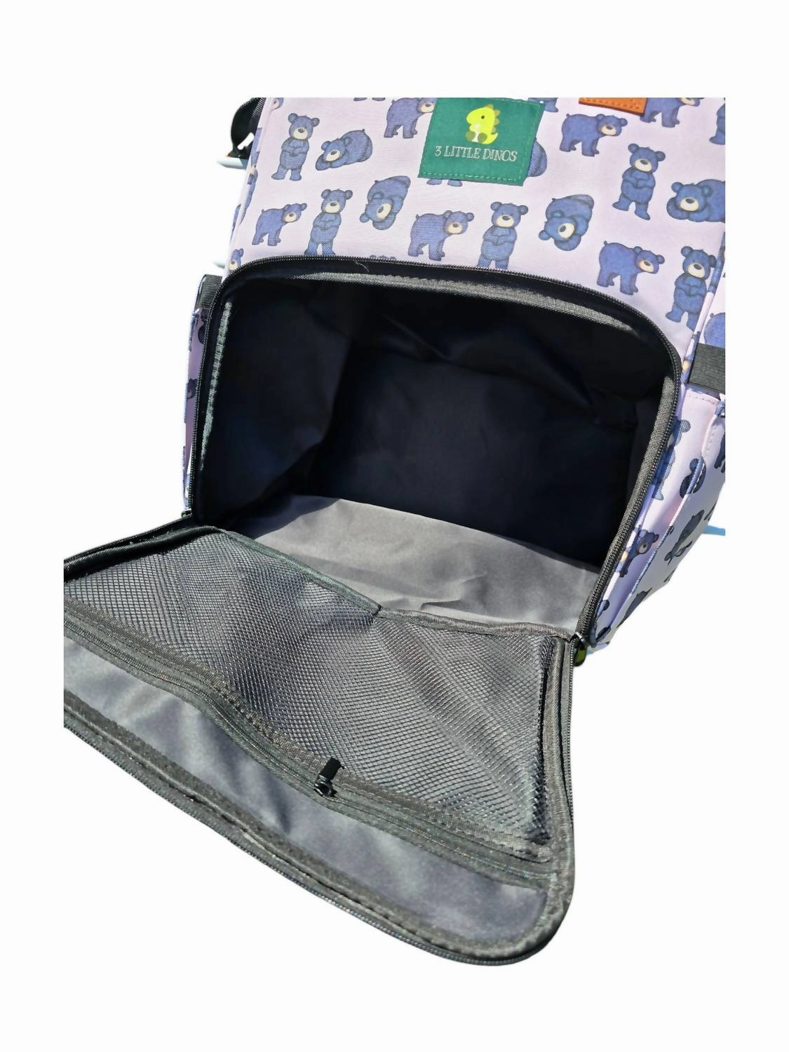 Bear Diaper Backpack In Black