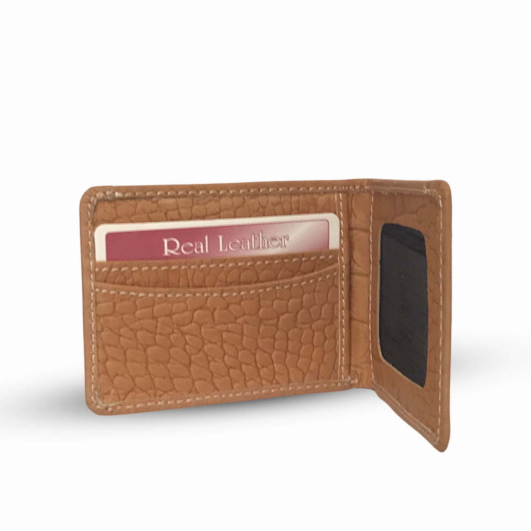 Beige Croco Leather Wallet