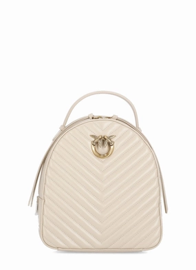 Beige Love Backpack