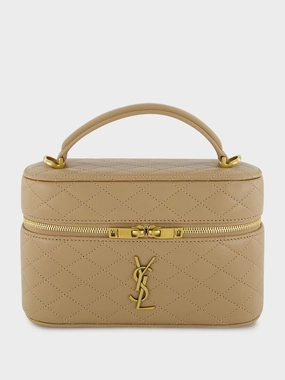 Beige Mini Gaby Vanity Crossbody Bag