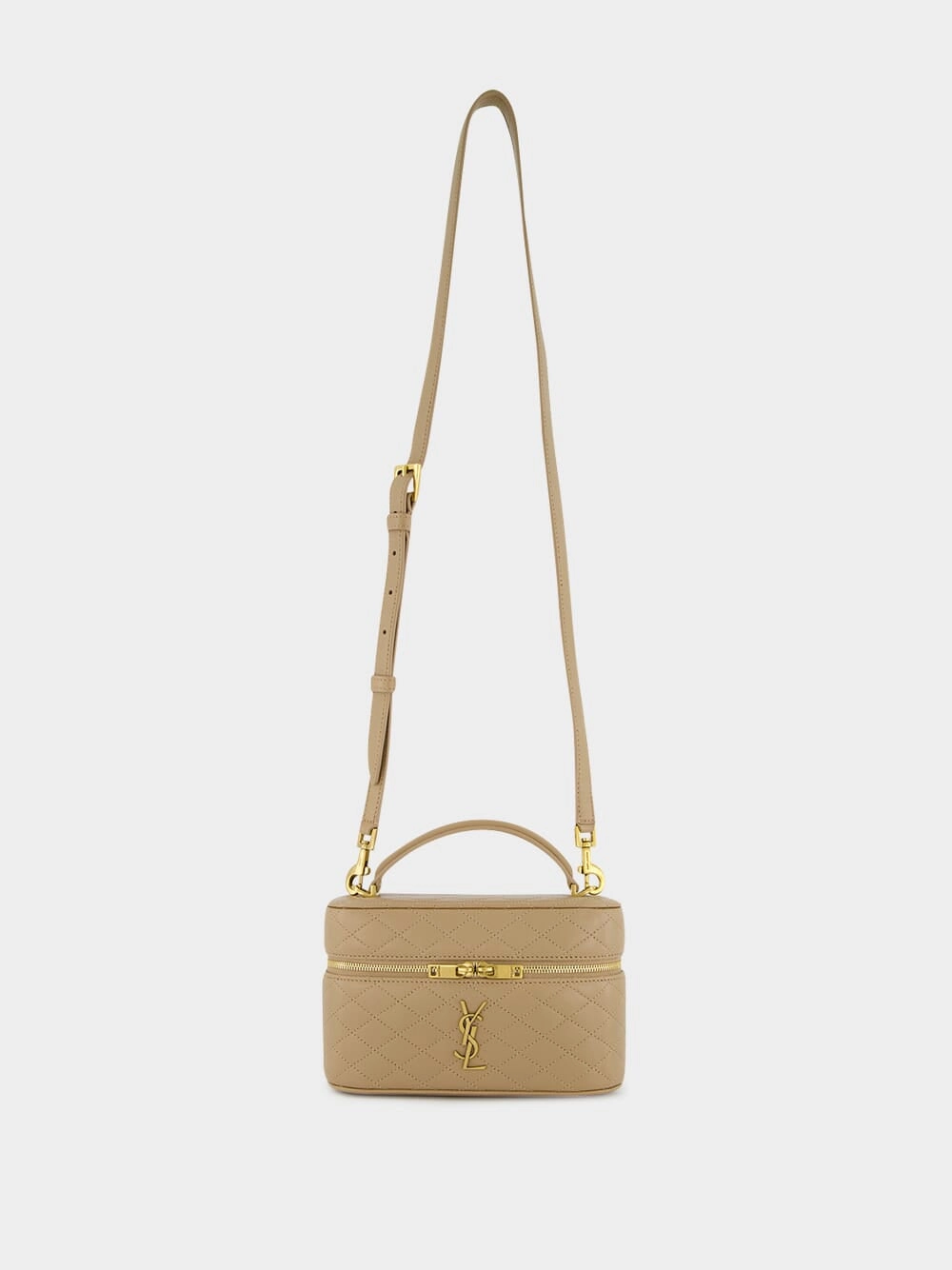 Beige Mini Gaby Vanity Crossbody Bag