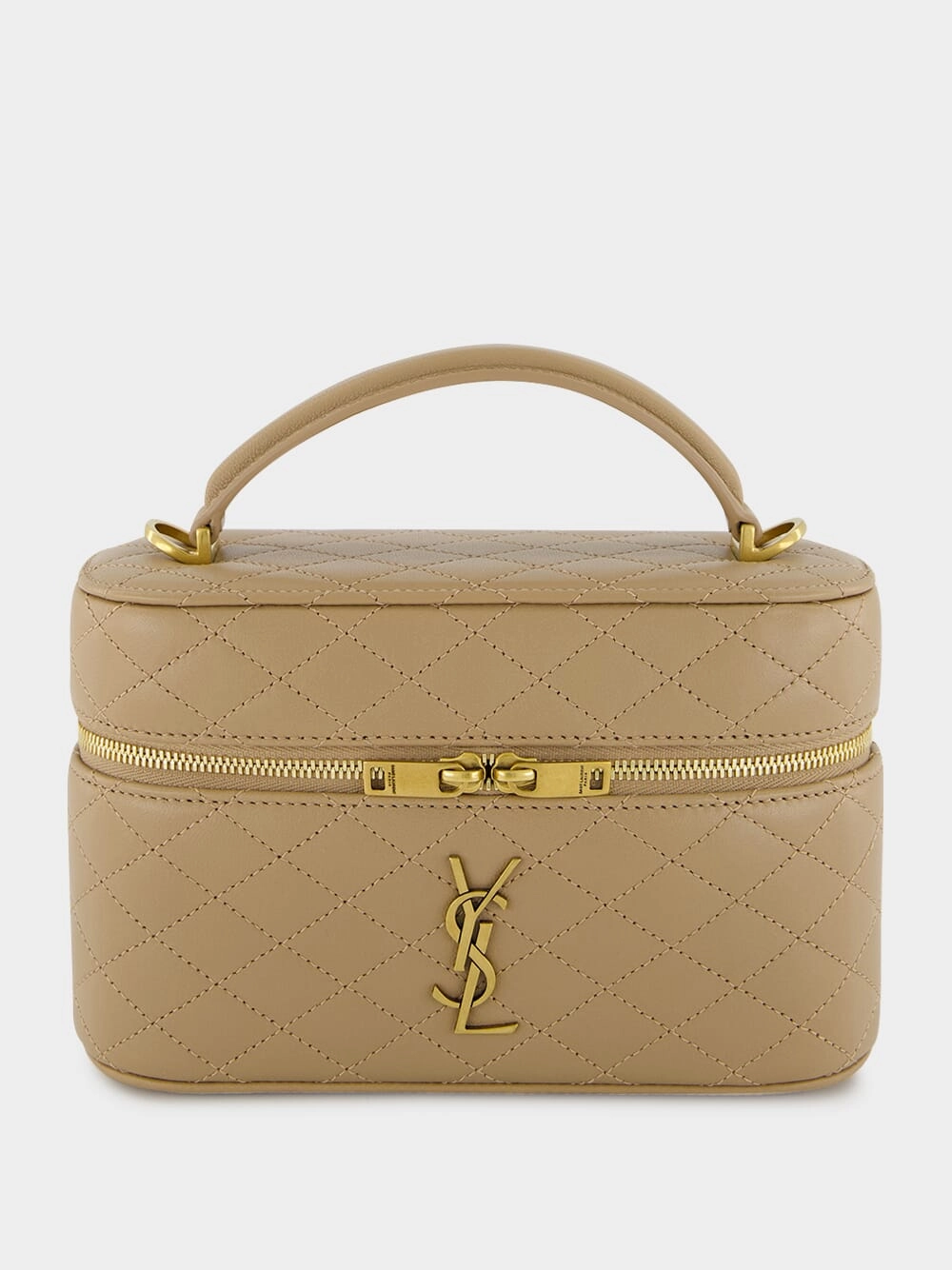Beige Mini Gaby Vanity Crossbody Bag