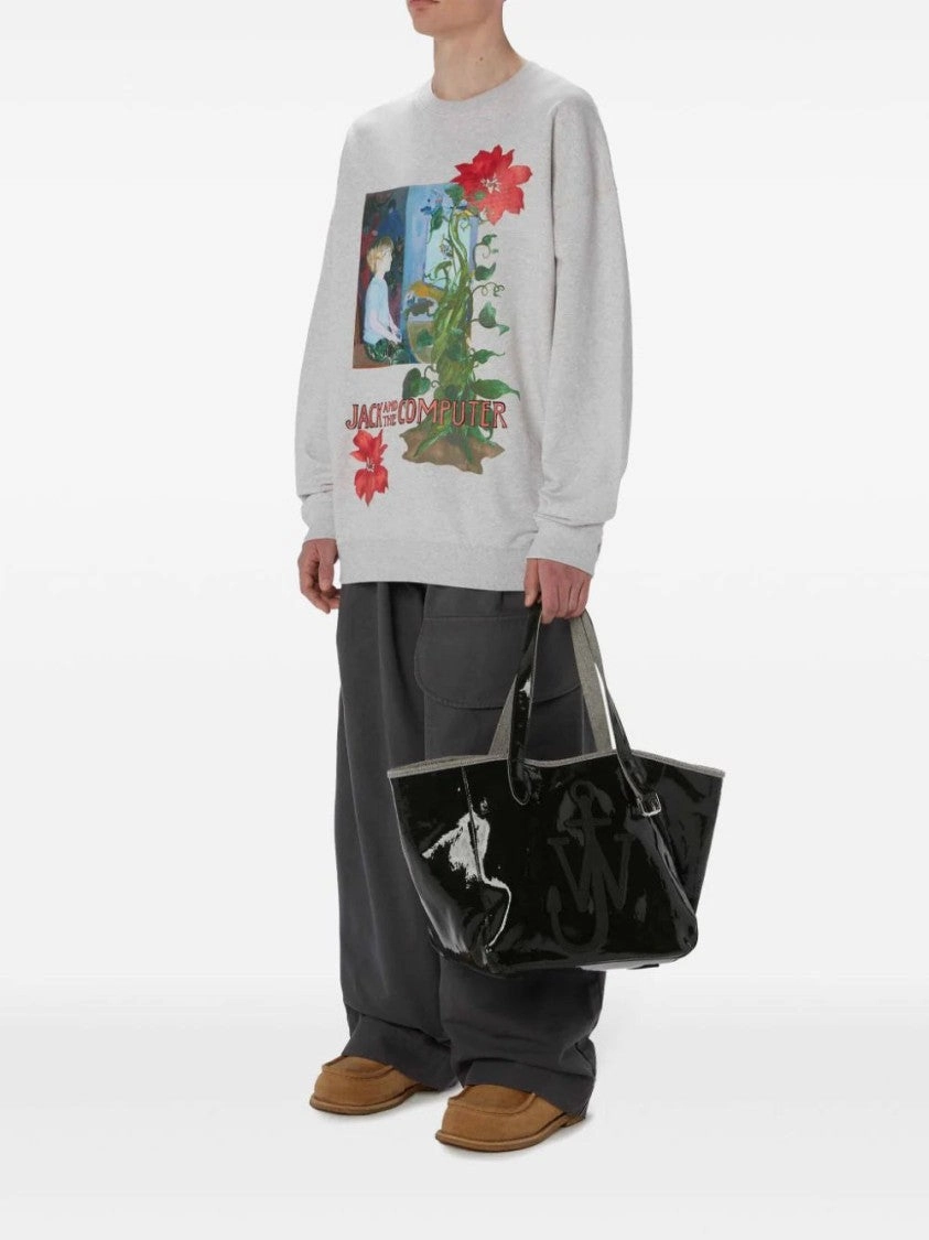 Belt Coated-Finish Denim Tote Bag