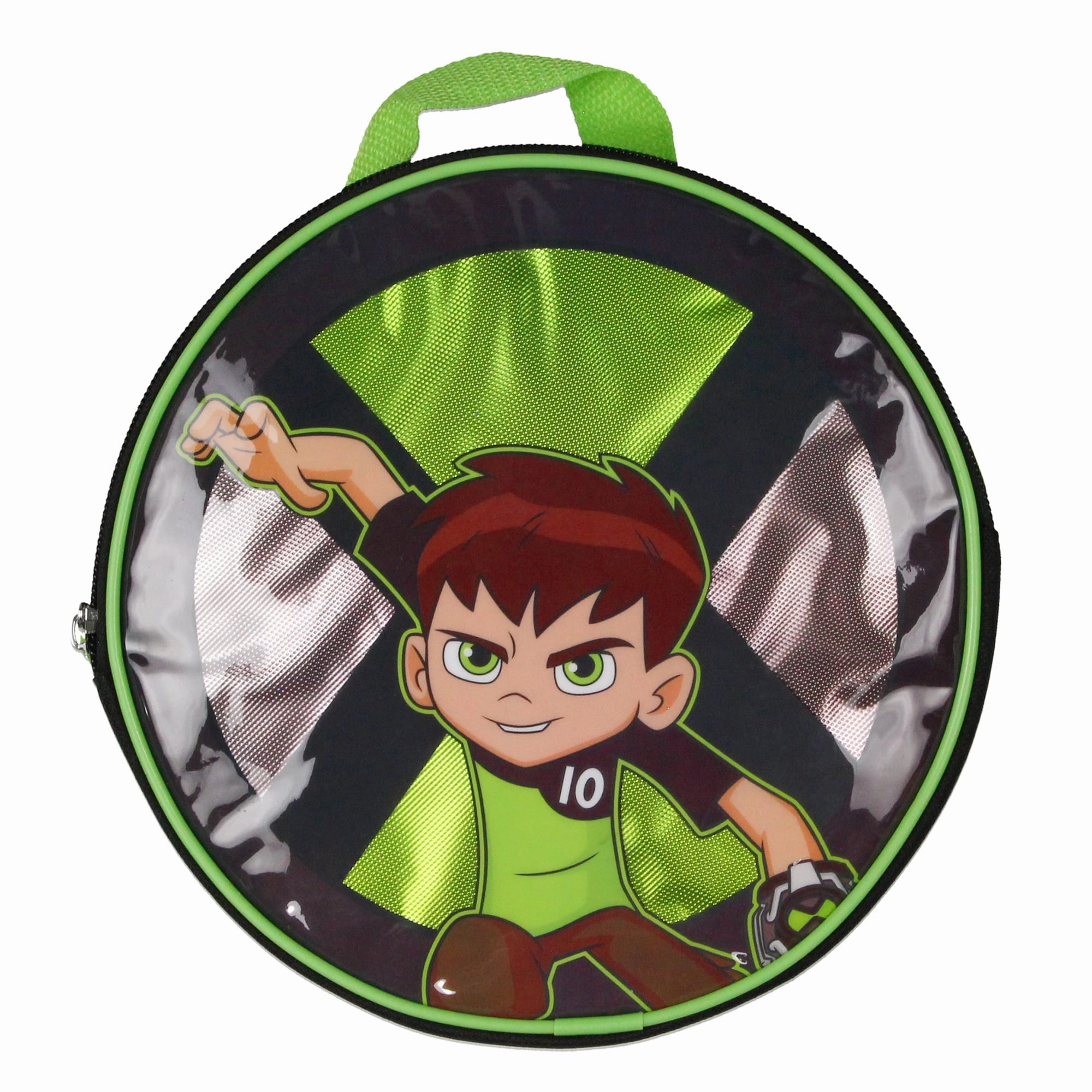 Ben 10 Omnitrix Aliens 5pc School Travel 16" Backpack Set Lunch Box Pencil Bag Keychain Carabiner - One Size