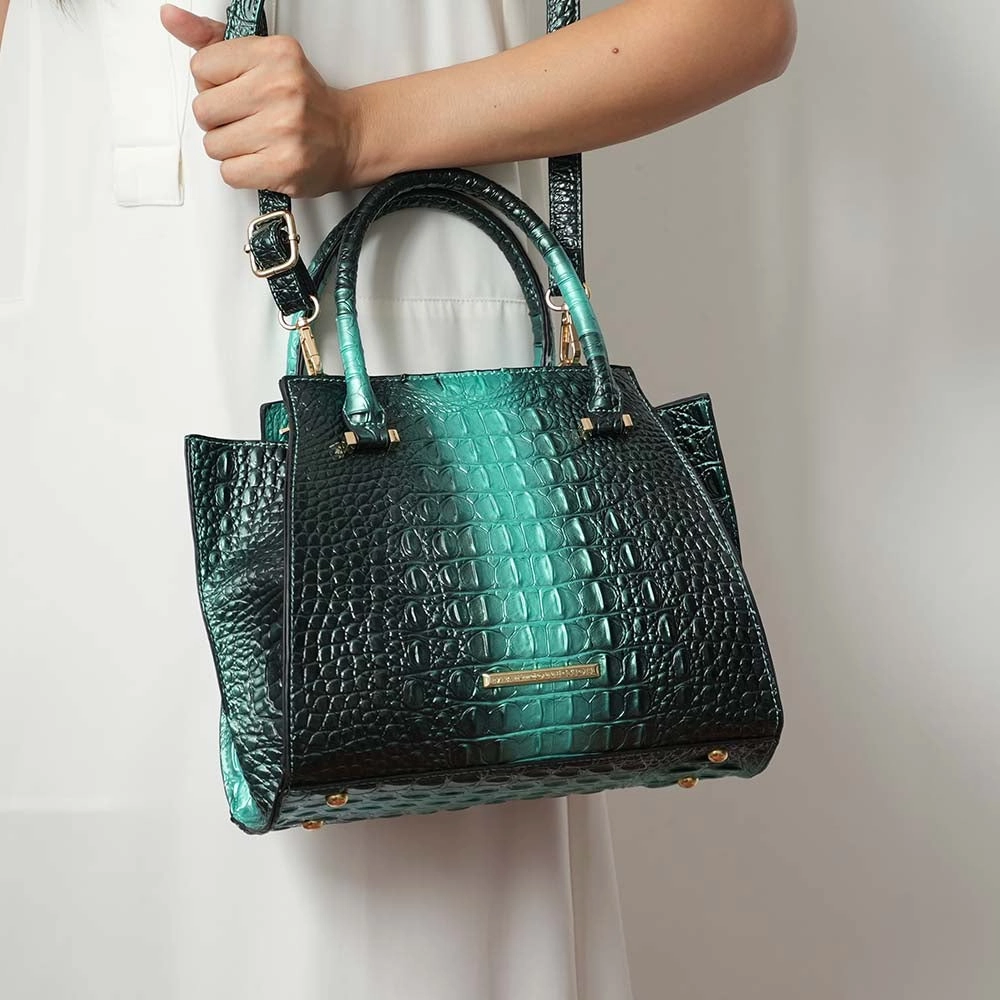Bently Croc-Embossed Tote & Wallet Set Handbag by Mia K.