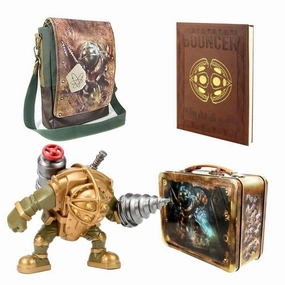 Bioshock Big Daddy Gift Set: Vinyl Figure, Journal, Lunch Box, & Messenger Bag