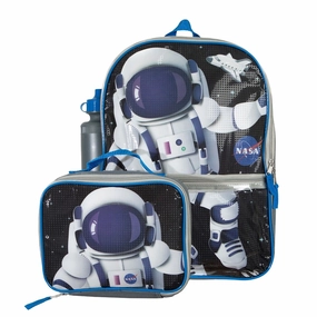 Bioworld Nasa Astronaut Accessories 3-Piece Mega Set 16" Kids Backpack One Size - One Size