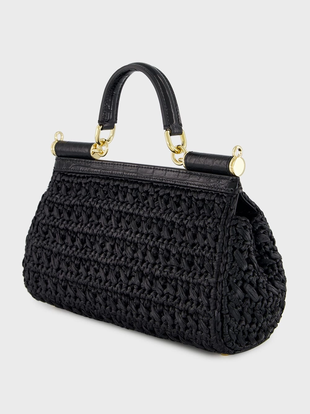 Black Crochet Sicily Bag