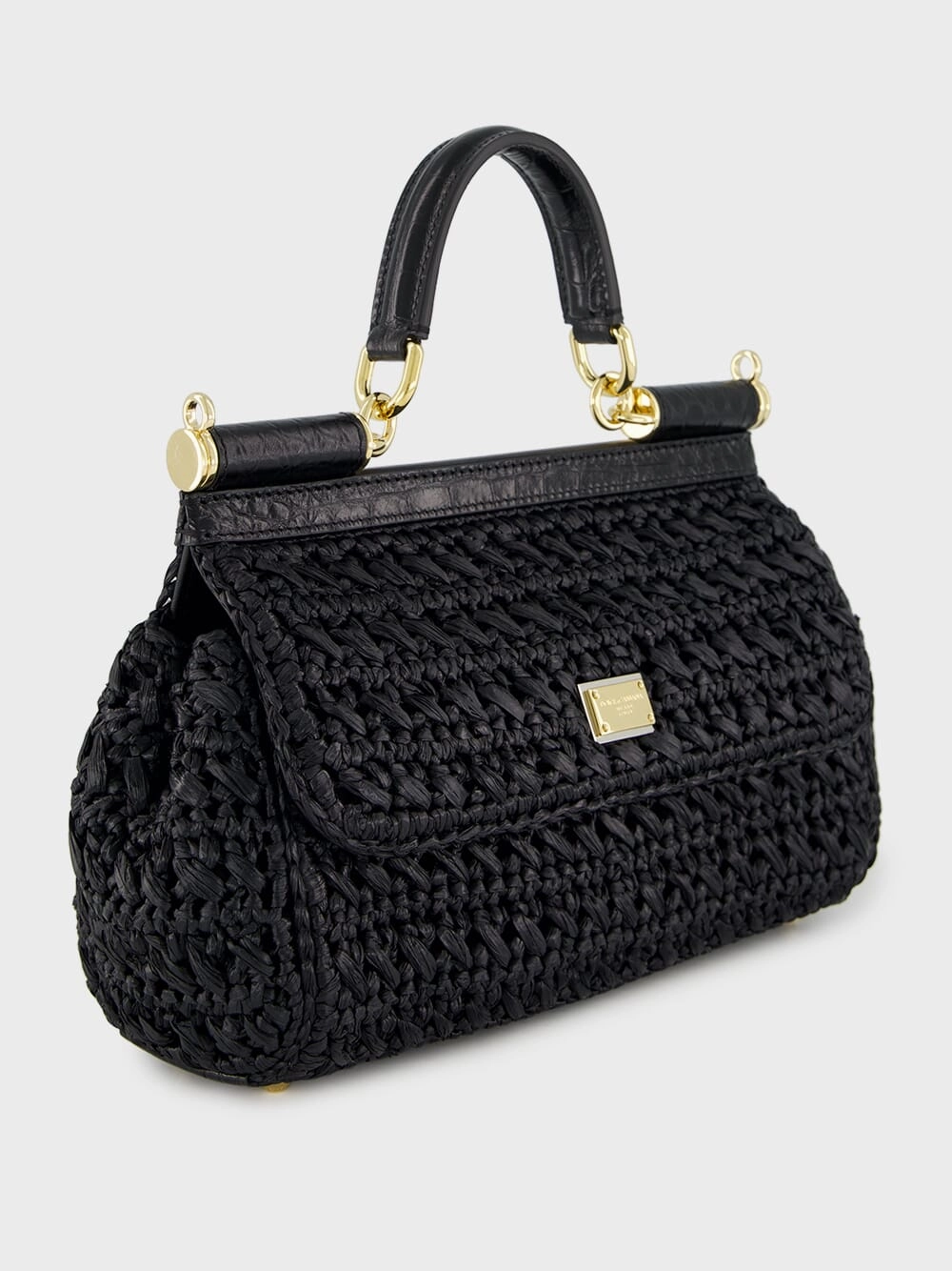 Black Crochet Sicily Bag