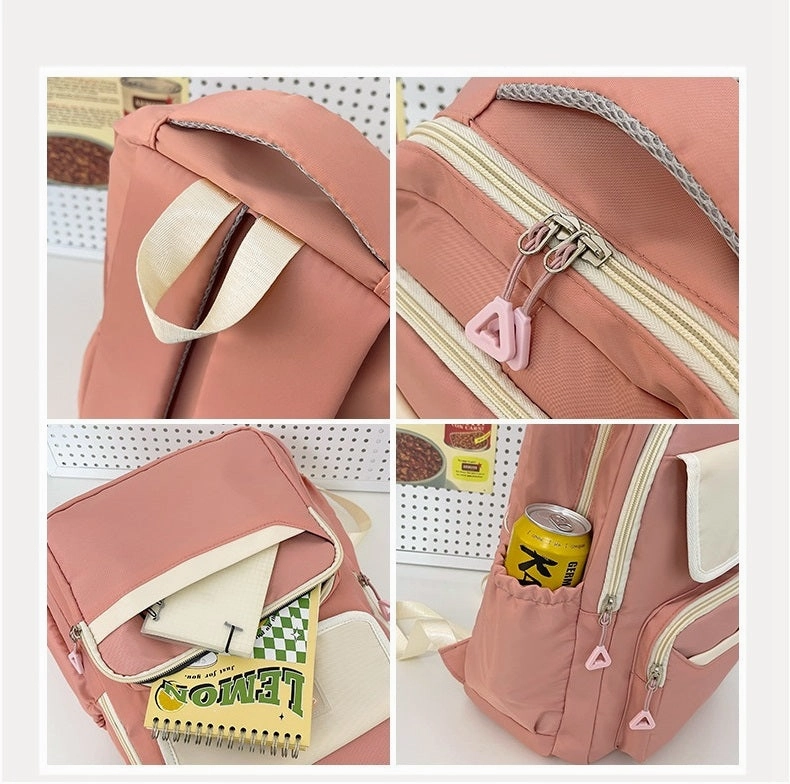 Black Cute Fashion School Backpack 05
