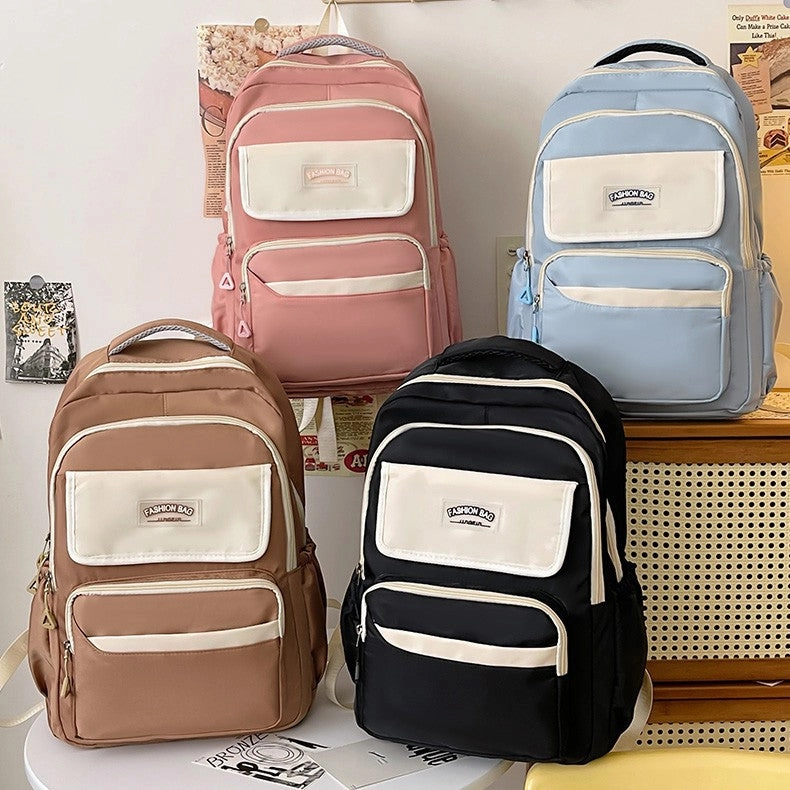 Black Cute Fashion School Backpack 05