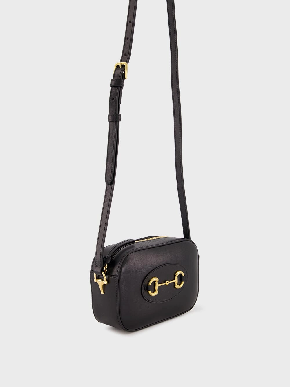 Black Horsebit 1955 Mini Shoulder Bag