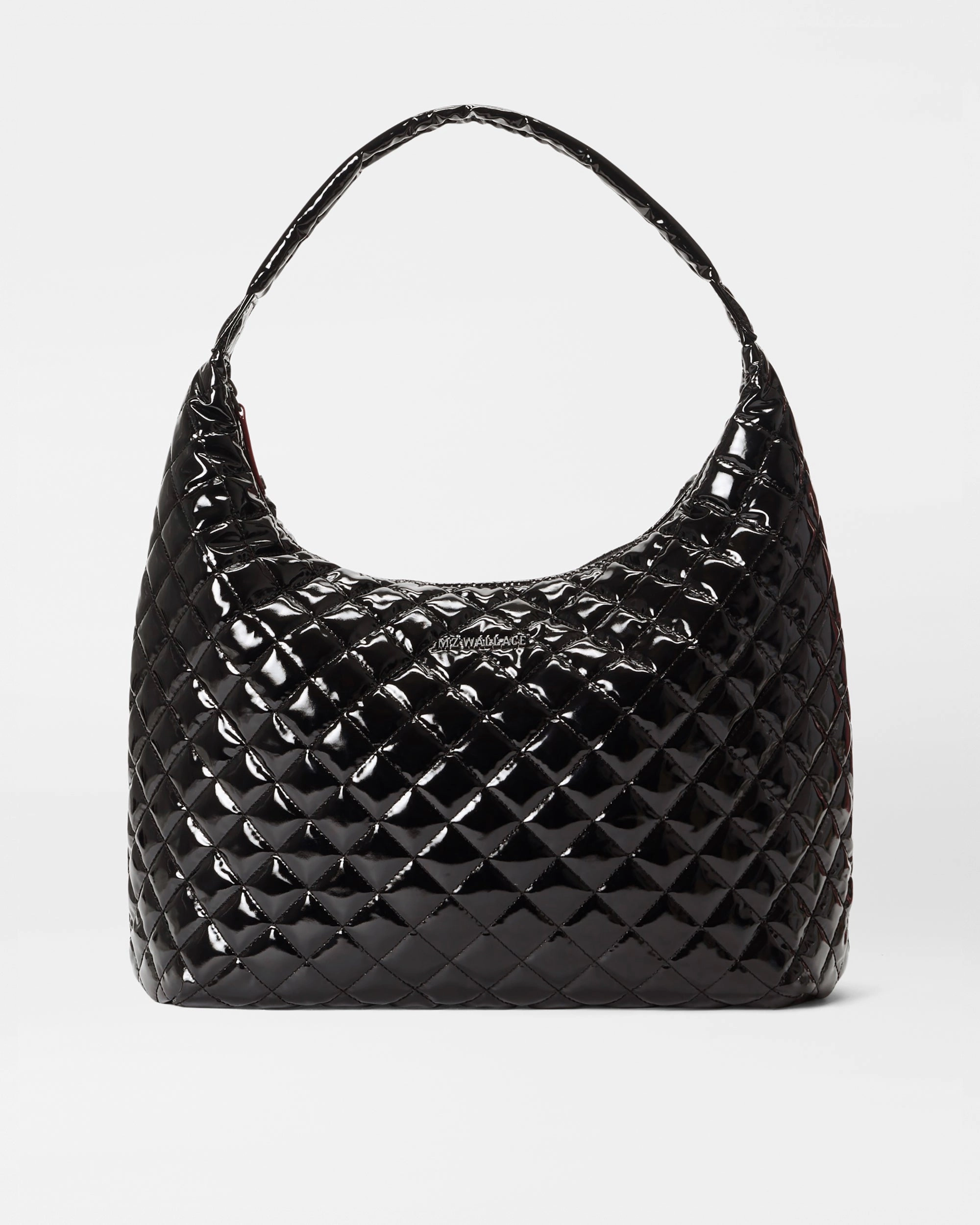 Black Lacquer Large Metro Shoulder Bag II