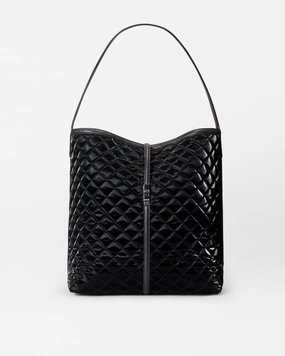 Black Liquid Large Astor Hobo