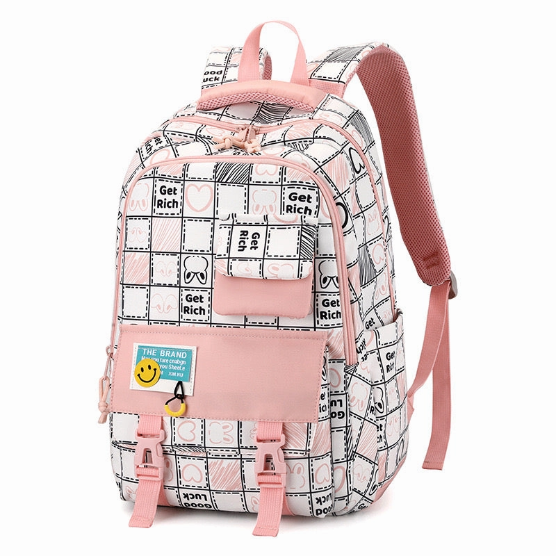 Black New High School Student School Backpack 1370