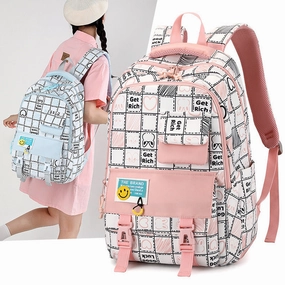 Black New High School Student School Backpack 1370