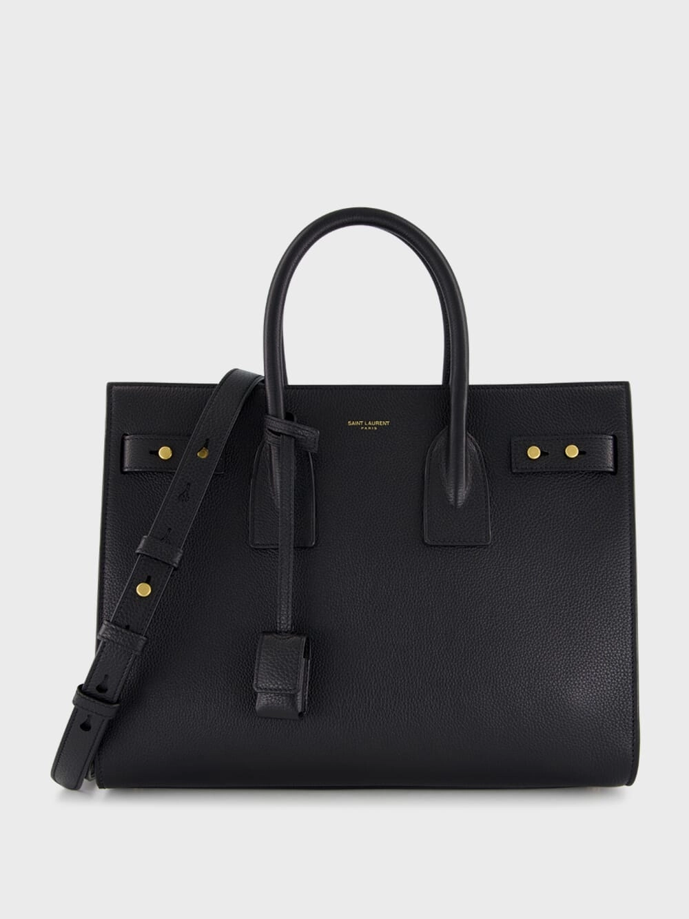 Black Small Sac de Jour in Supple Grained Leather