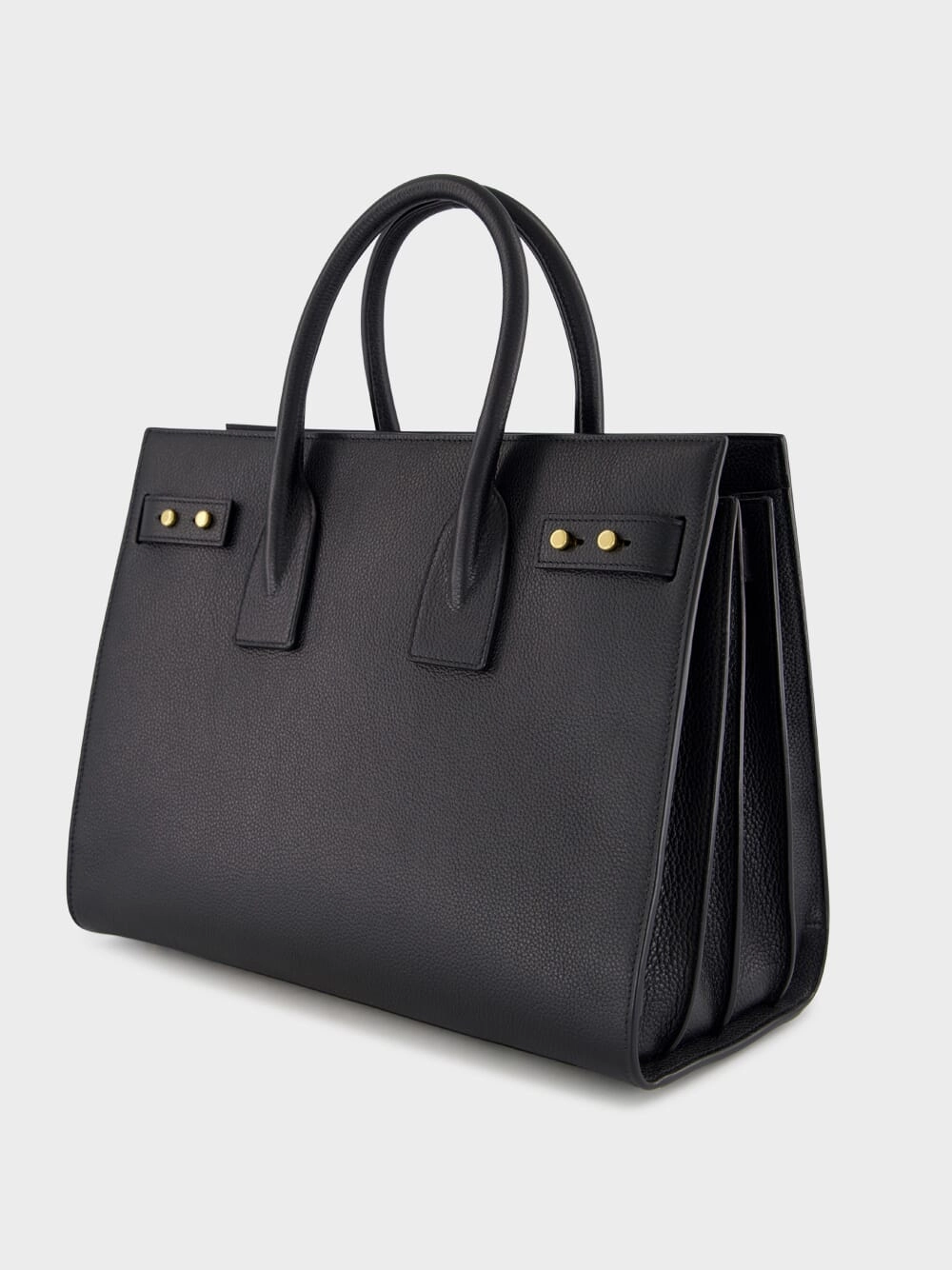 Black Small Sac de Jour in Supple Grained Leather