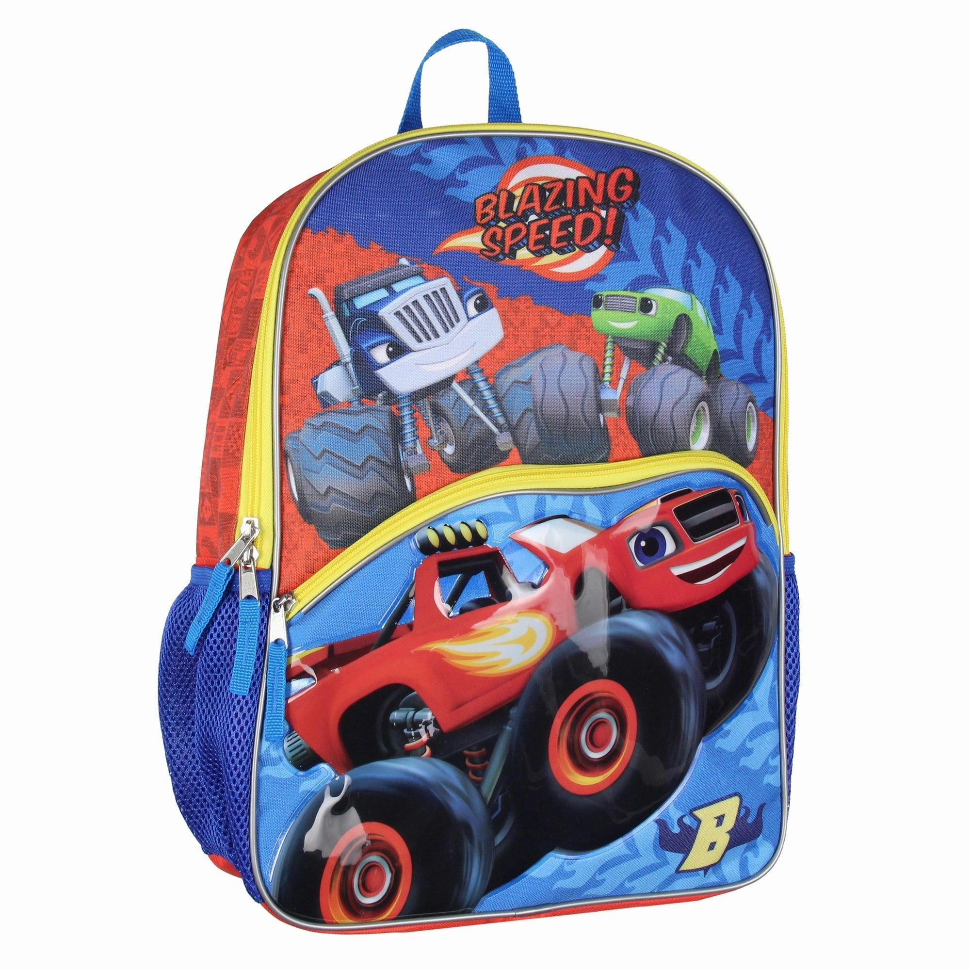 Blaze and the Monster Machines Backpack 3D Blazing Speed School Travel Backpack - One Size