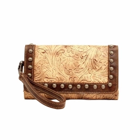 Blazin Roxx Western Wallet Womens Lydia Faux Leather Taupe N7511241 - One Size