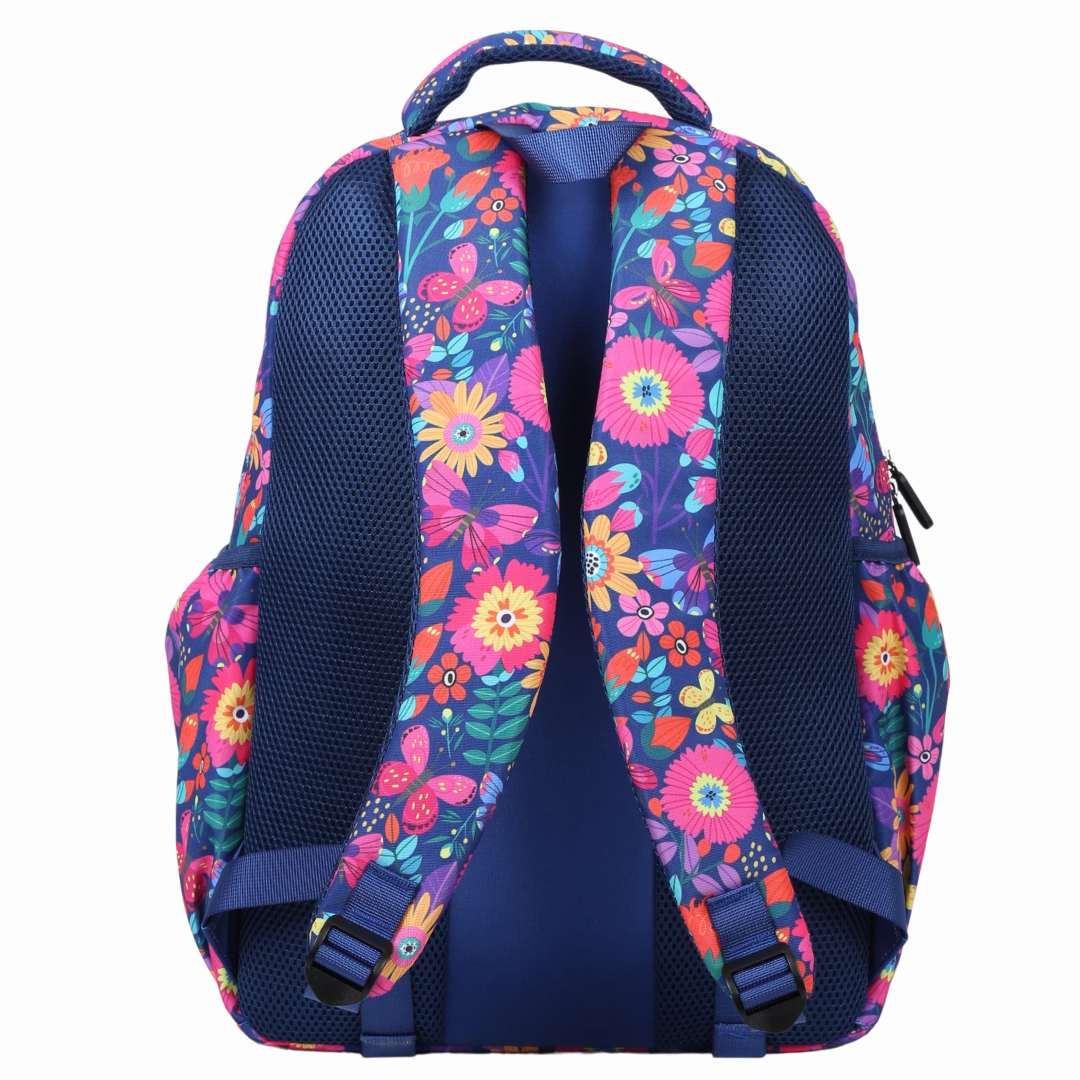 Blooms & Butterflies Large School Backpack