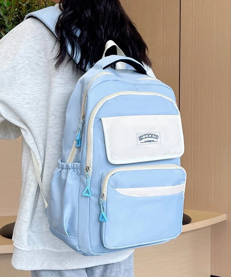 Blue Cute Fashion School Backpack 05