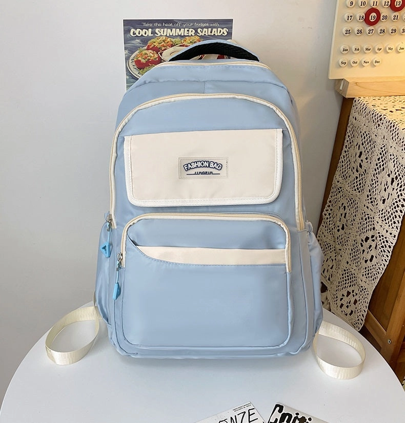 Blue Cute Fashion School Backpack 05