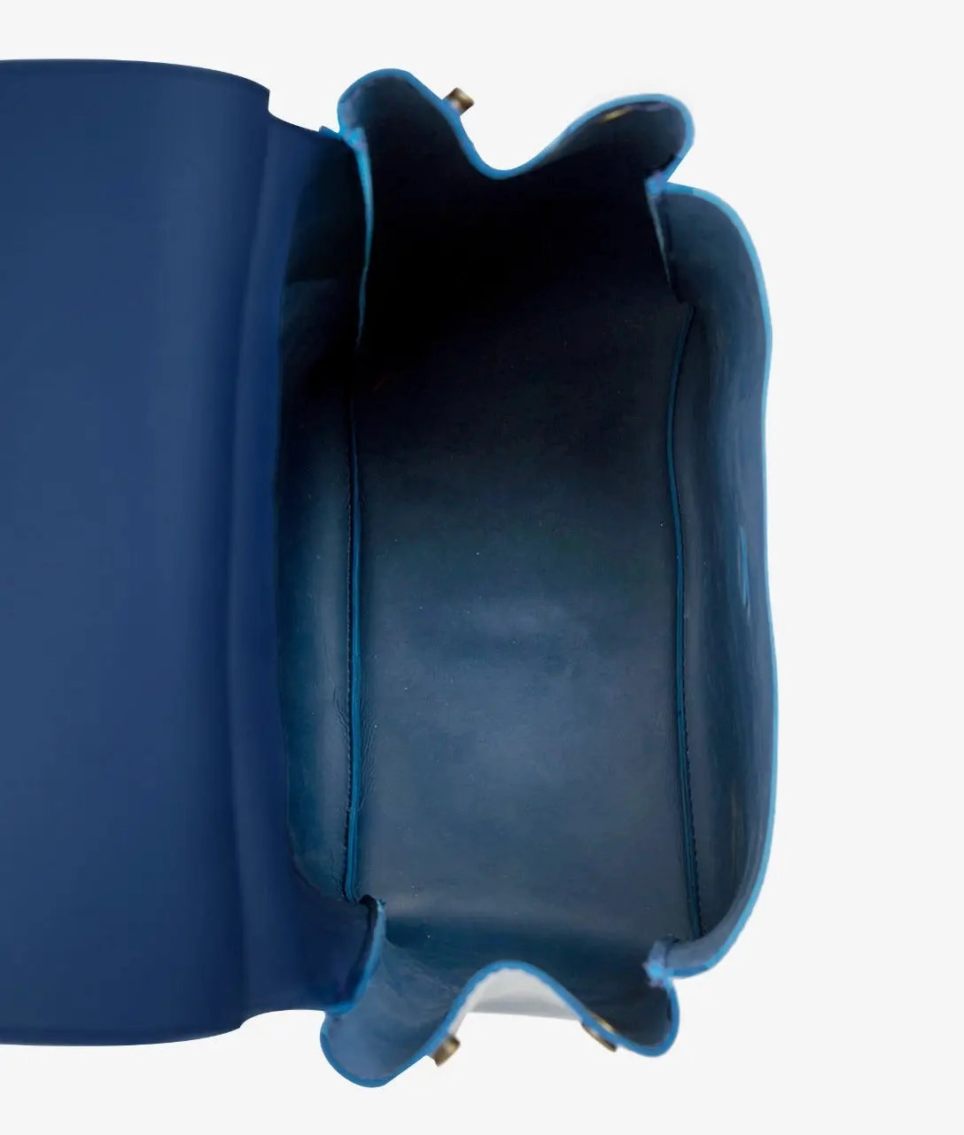 Blue Women Leather Backpacks 557