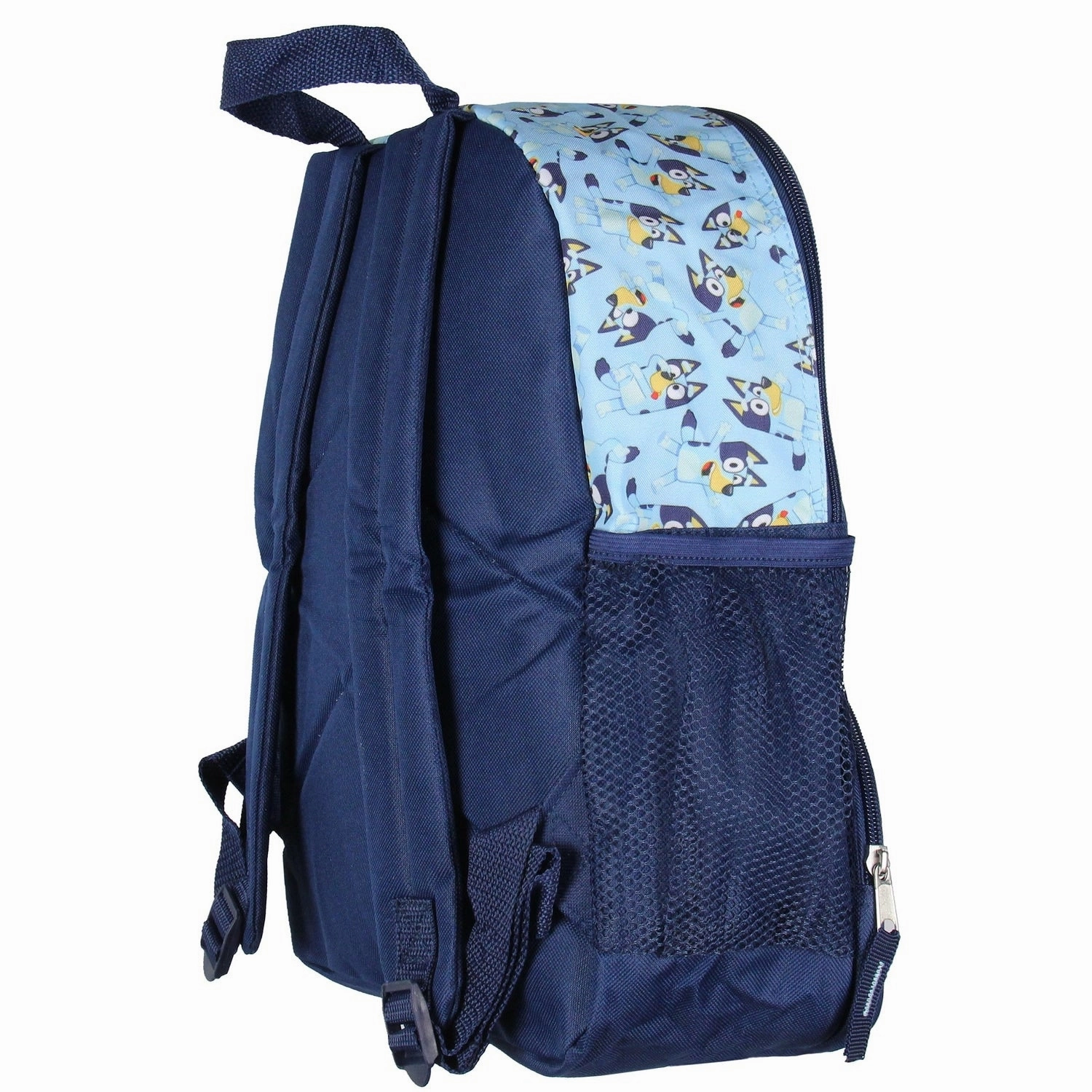 Bluey 14" Kids School Travel Backpack Bag For Toys w/ Raised Character Designs - One Size Fits Most