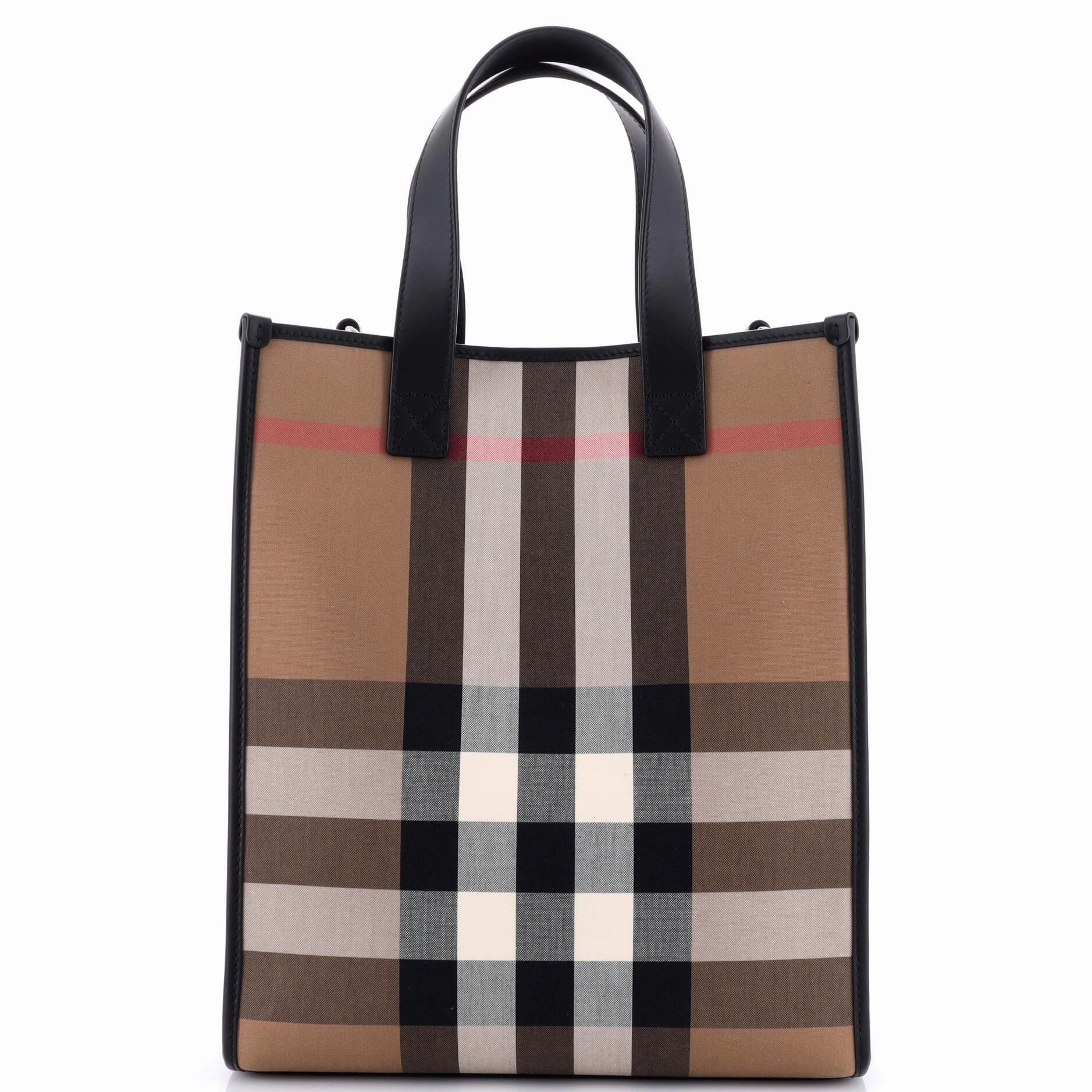 Book Tote Check E-Canvas Medium
