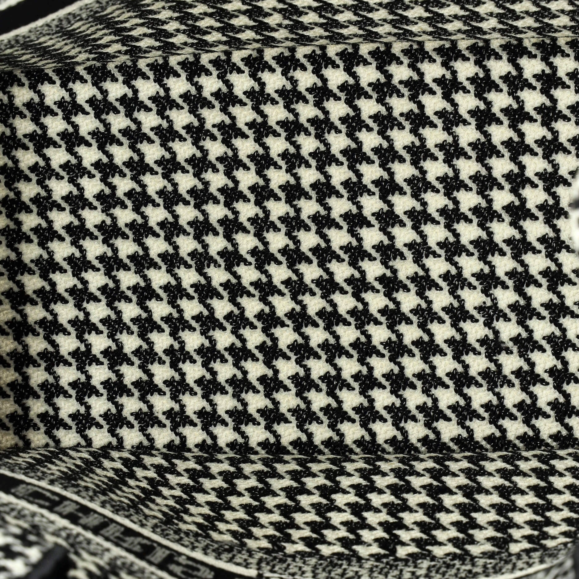Book Tote Houndstooth Canvas Small