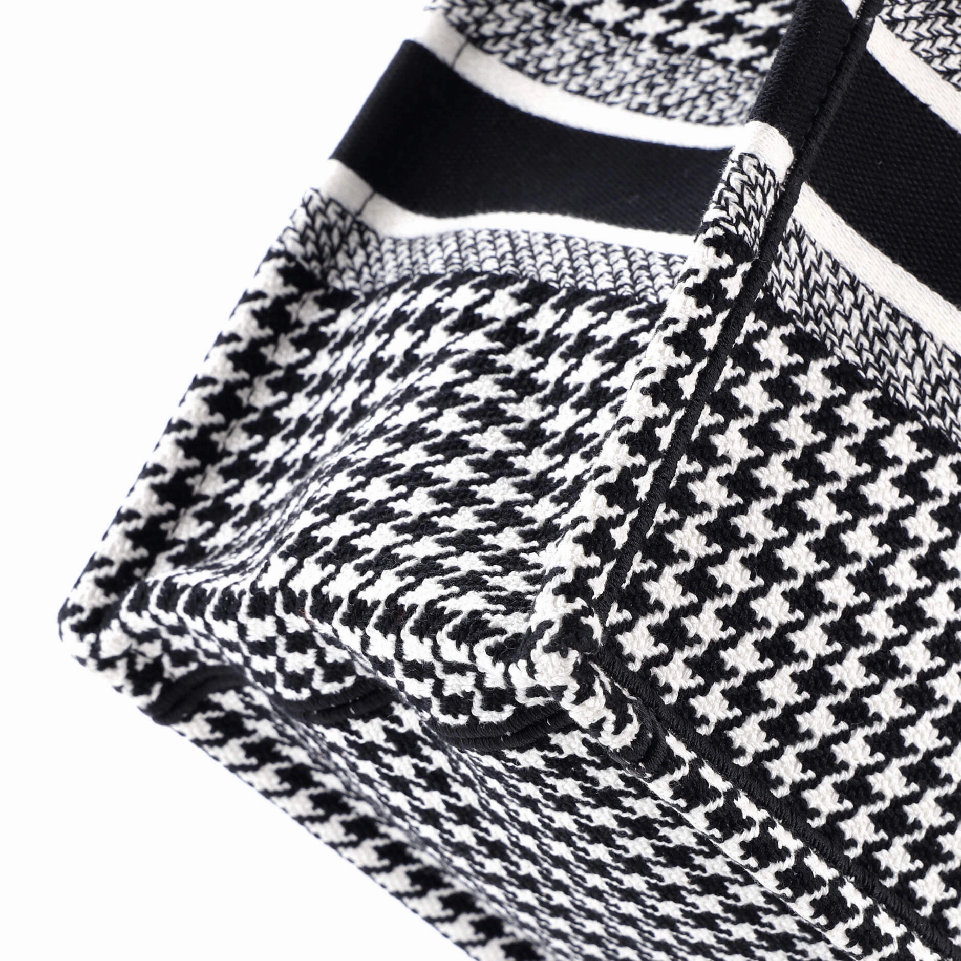 Book Tote Houndstooth Canvas Small