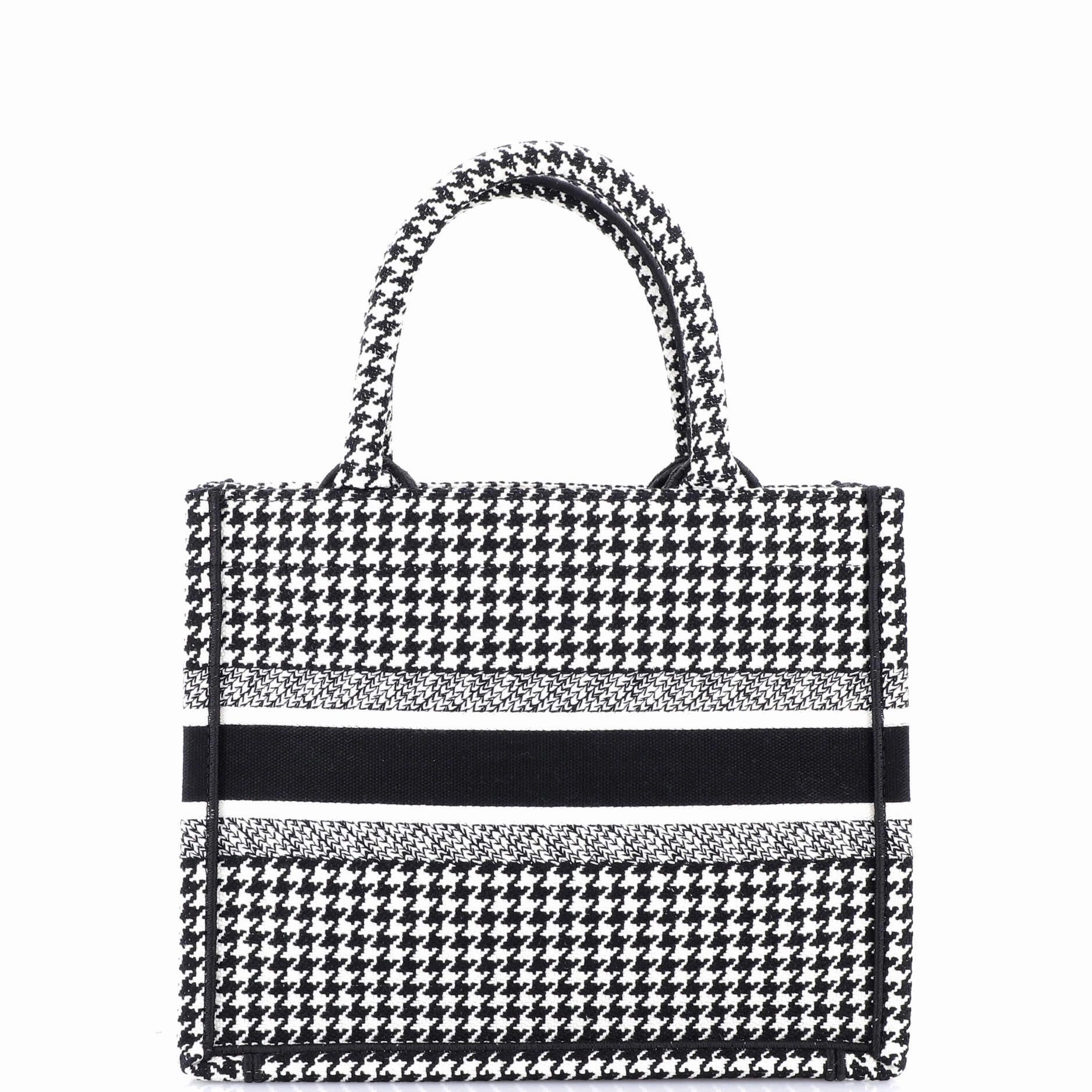 Book Tote Houndstooth Canvas Small
