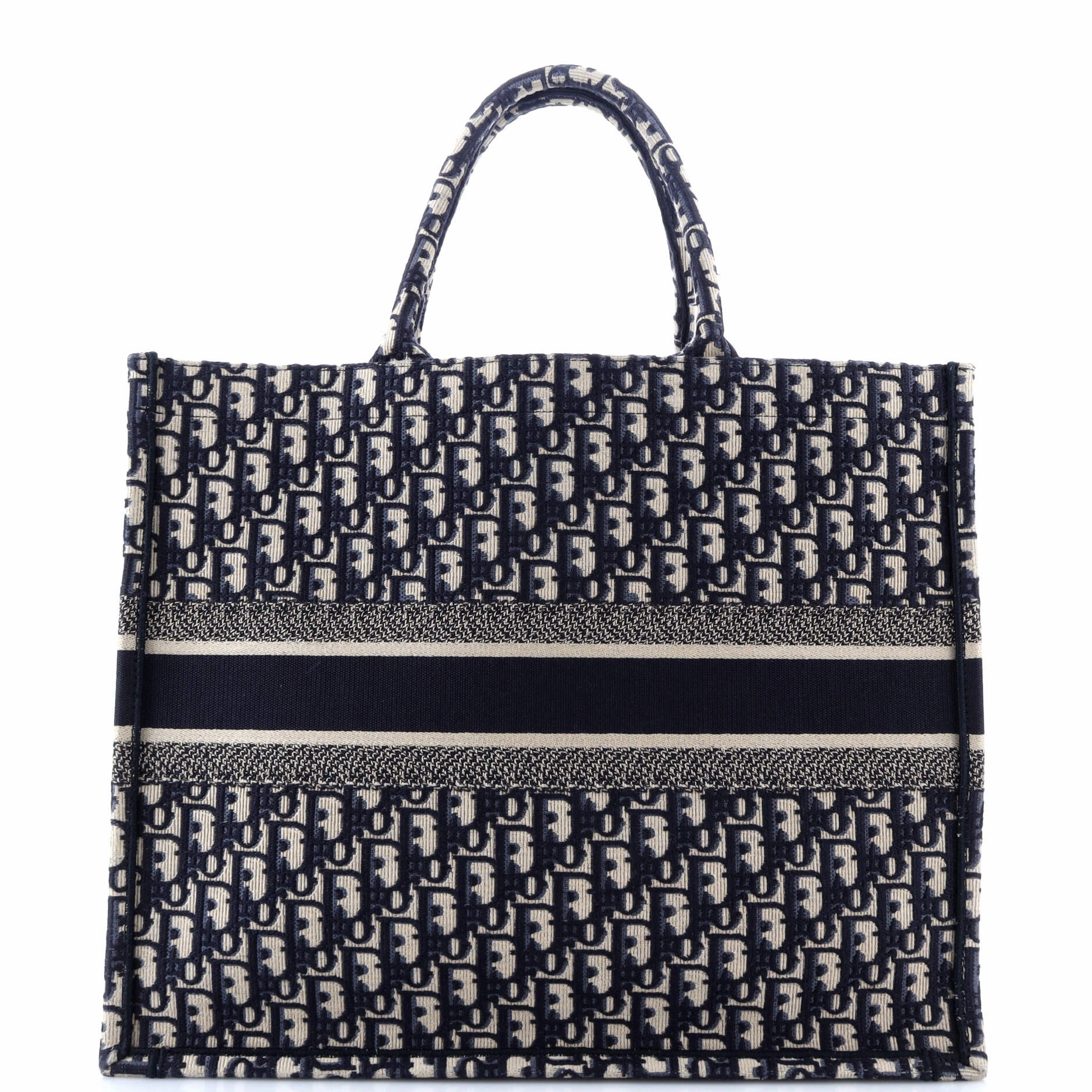 Book Tote Oblique Canvas Large