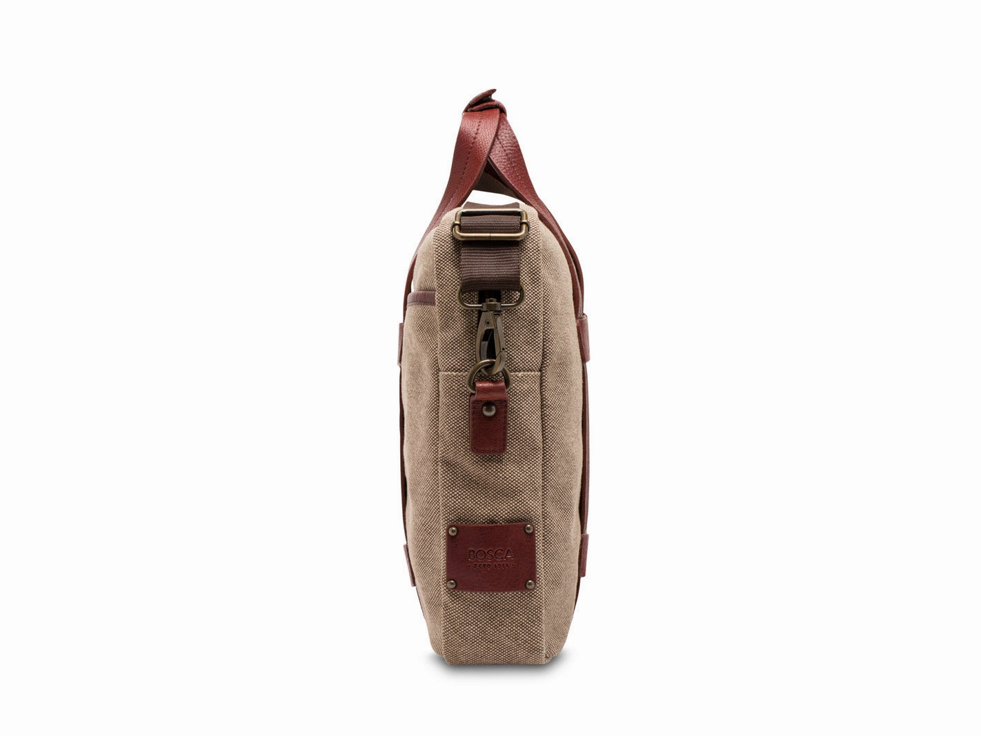 Bosca Canvas/Washed Bag Top Zip Laptop Bag