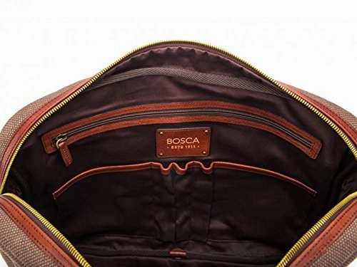 Bosca Canvas/Washed Bag Top Zip Laptop Bag