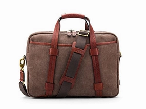 Bosca Canvas/Washed Bag Top Zip Laptop Bag