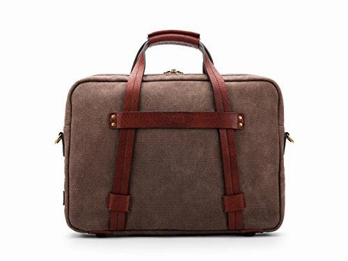 Bosca Canvas/Washed Bag Top Zip Laptop Bag